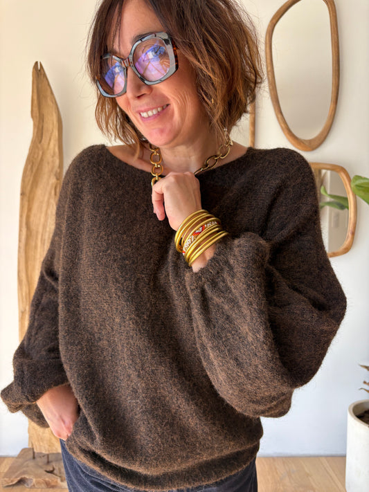 Pull Oliver chocolat
