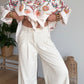 Pantalon large ,léger écru