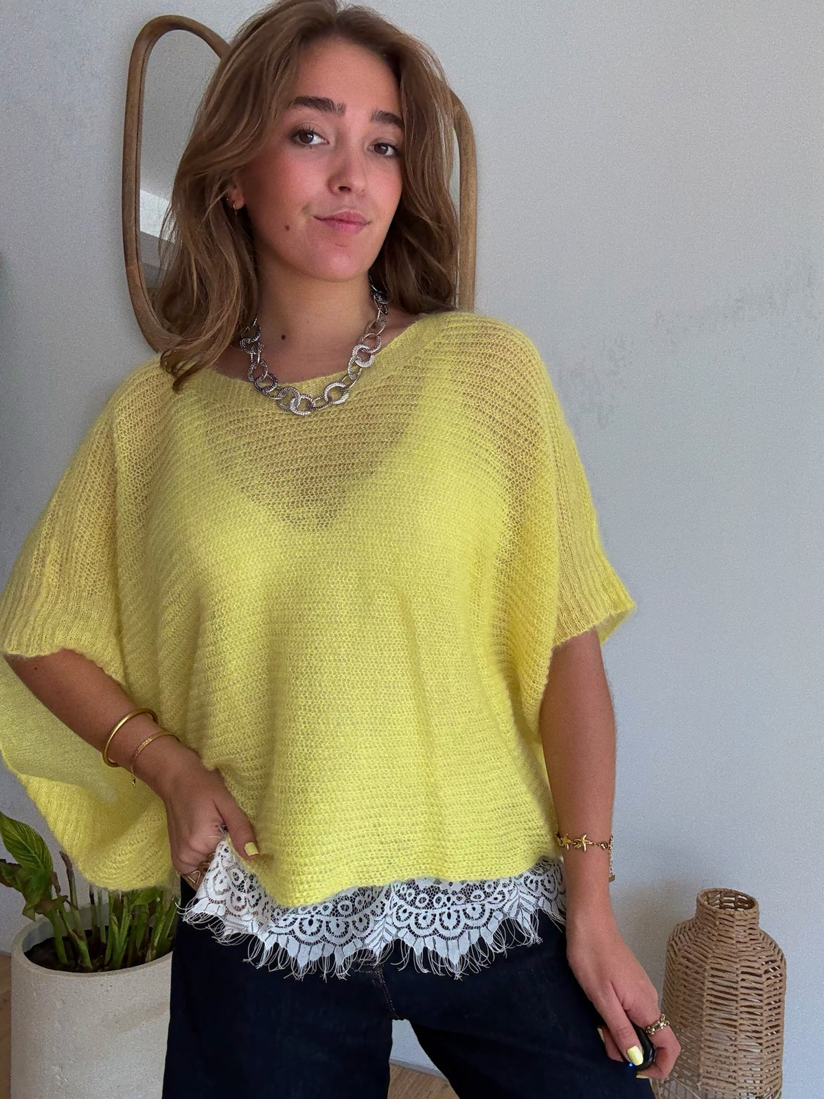 Pull Mia jaune