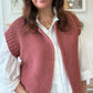 Gilet sans manches cow girl terracota