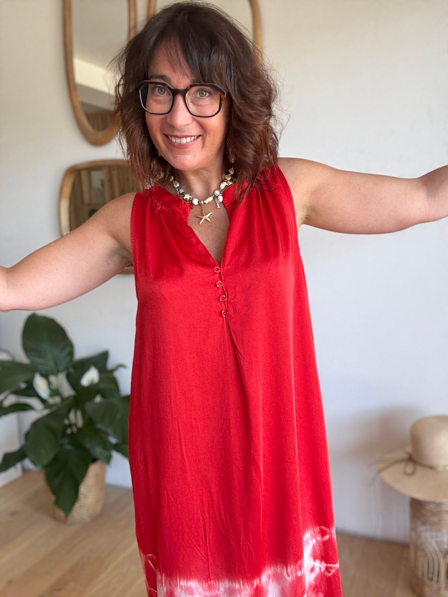 Robe Tie and Dye Coralia