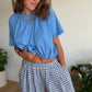 Tee shirt Bonnie bleu cyan