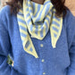 Foulard echarpe Bonny bleu jaune