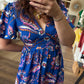 Robe Palmira bleu