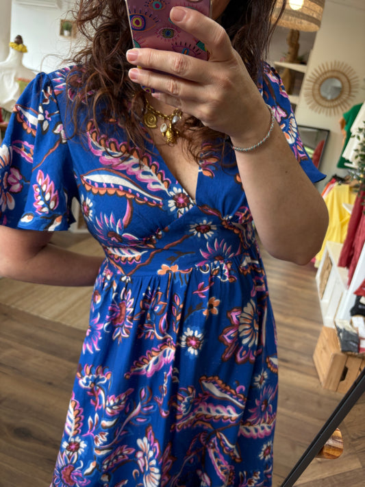 Robe Palmira bleu