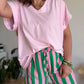 Tee shirt rose baby Maxi