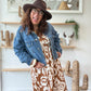 Veste en jean courte wild west