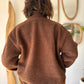 Veste Teddy Marron