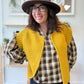 Gilet sans manches cow girl moutarde