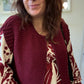 Gilet sans manches cow girl Bordeaux