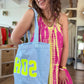 Robe SAMBAIA Fuchsia jaune fluo