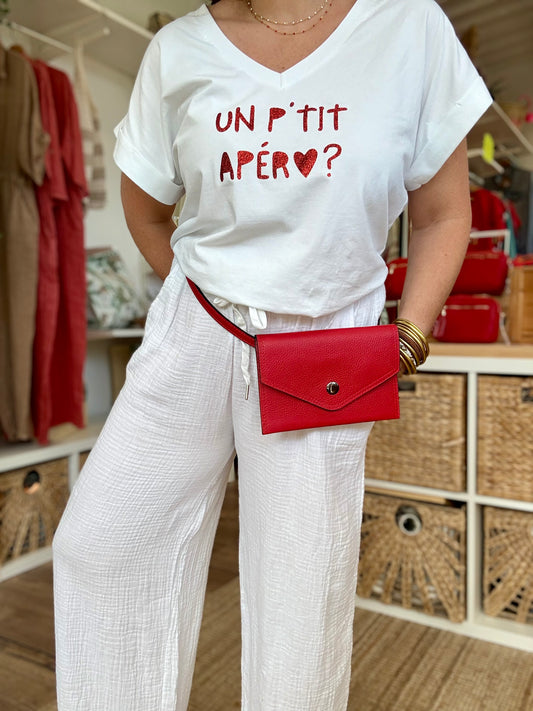 Pantalon gaze de coton blanc édition Bayonne