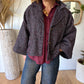 Veste tweed Charlie Marine chiné Bordeaux