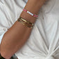 Bracelet tissé perles à message MUXU 💋
