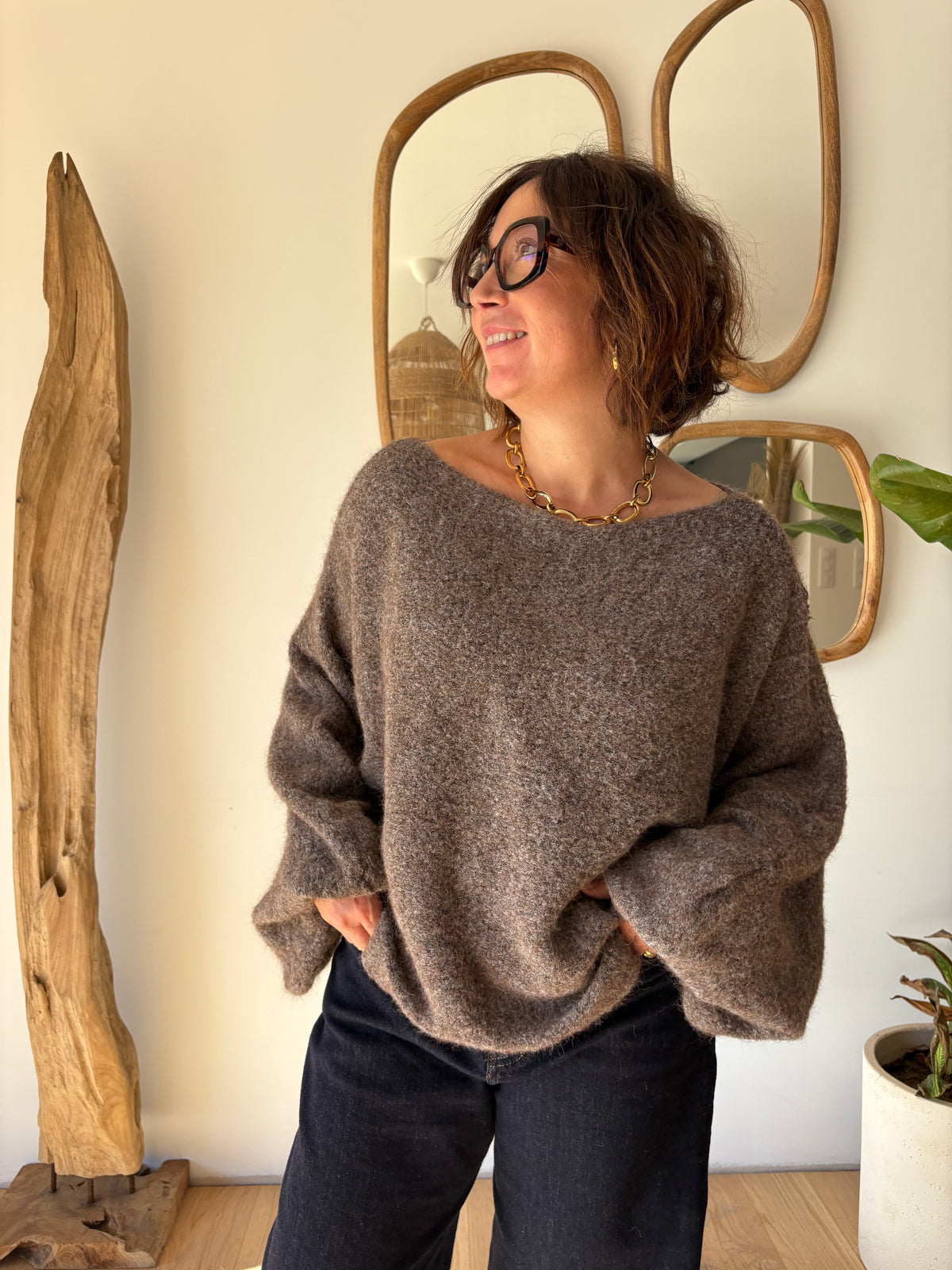 Pull Oliver Taupe