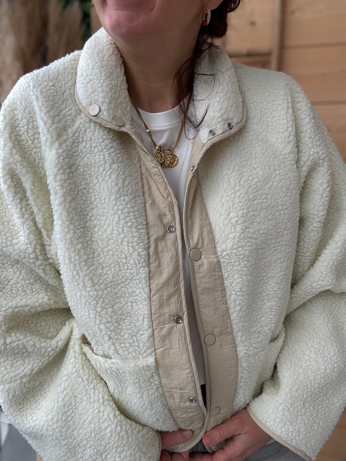 Veste réversible Mona beige