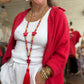 Chemise Gaze de coton Baiona rouge
