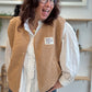 Veste Teddy camel
