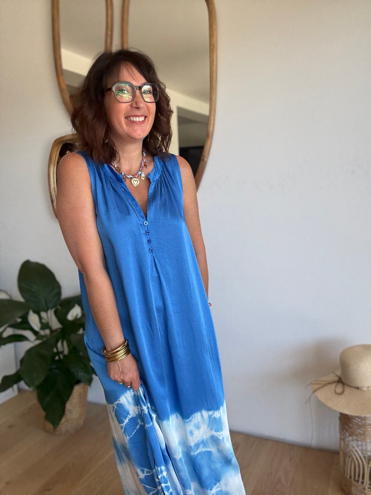 Robe Tie and Dye Blue