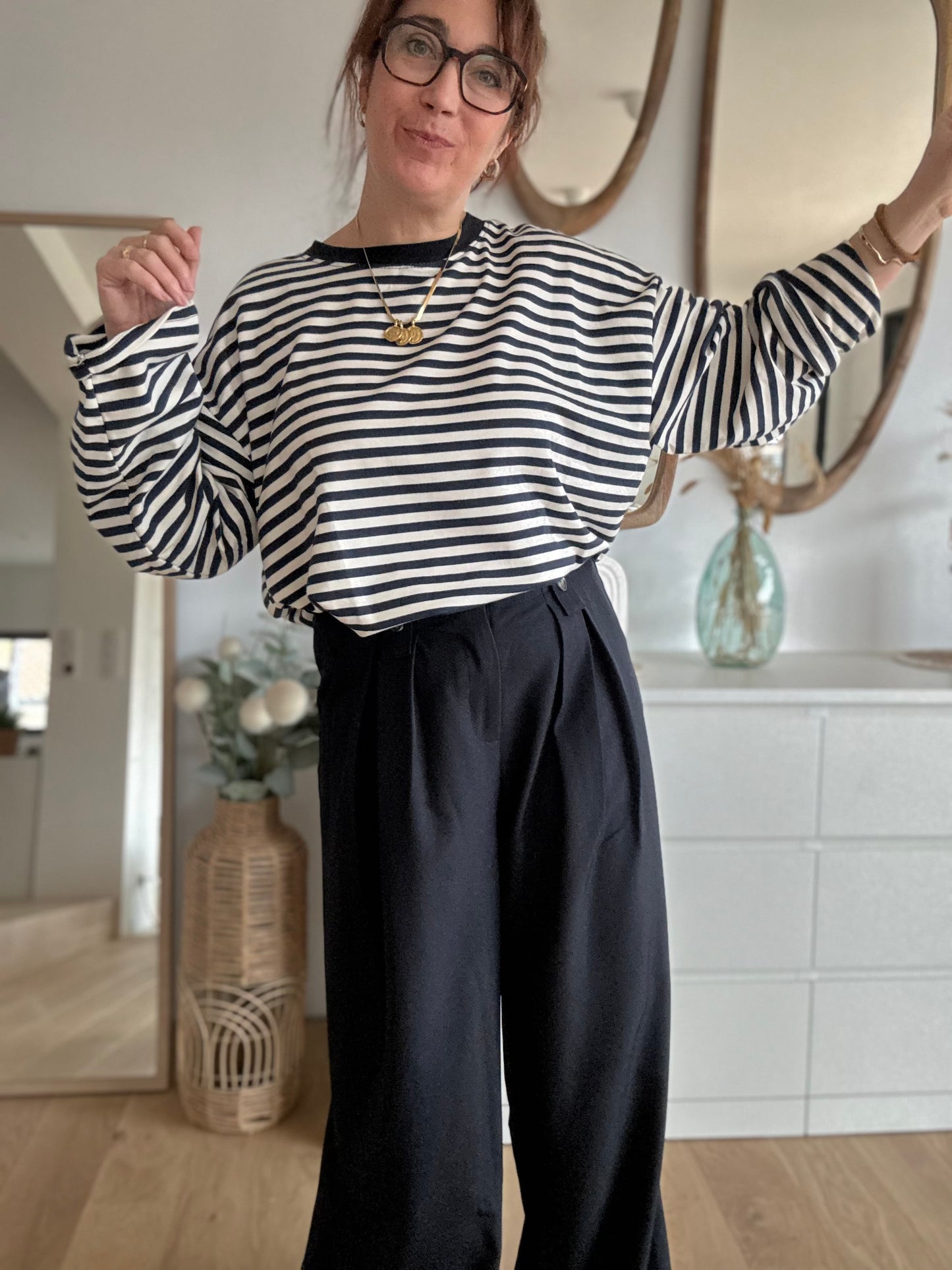 Marinière Gina Marine écru