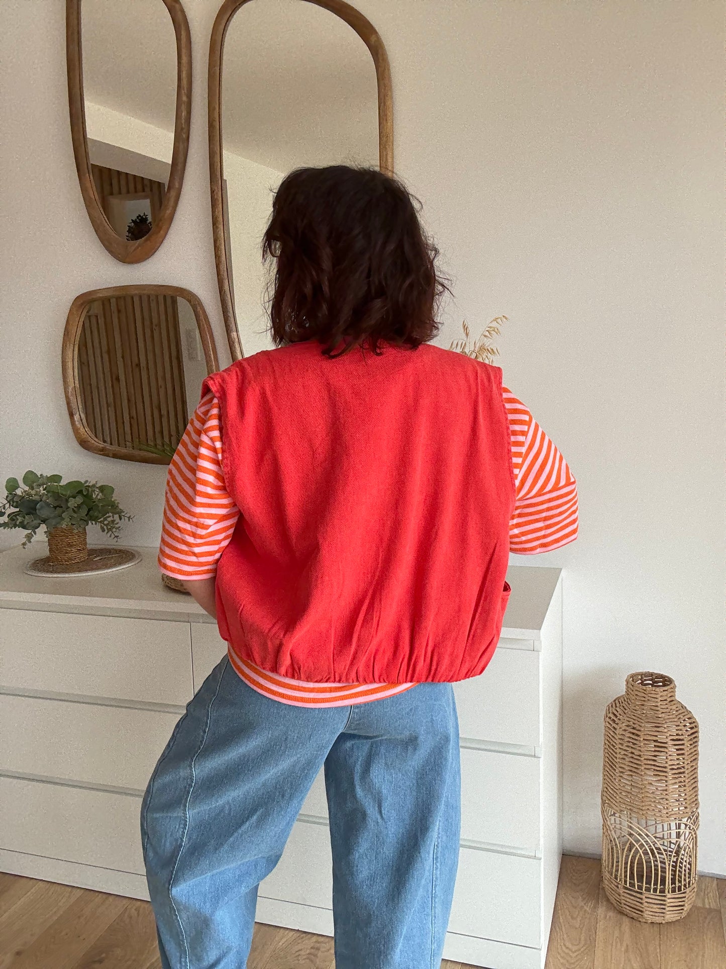 Veste sans Manches LIZZIE orange