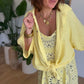 Robe Bandana Jaune en Gaze de Coton