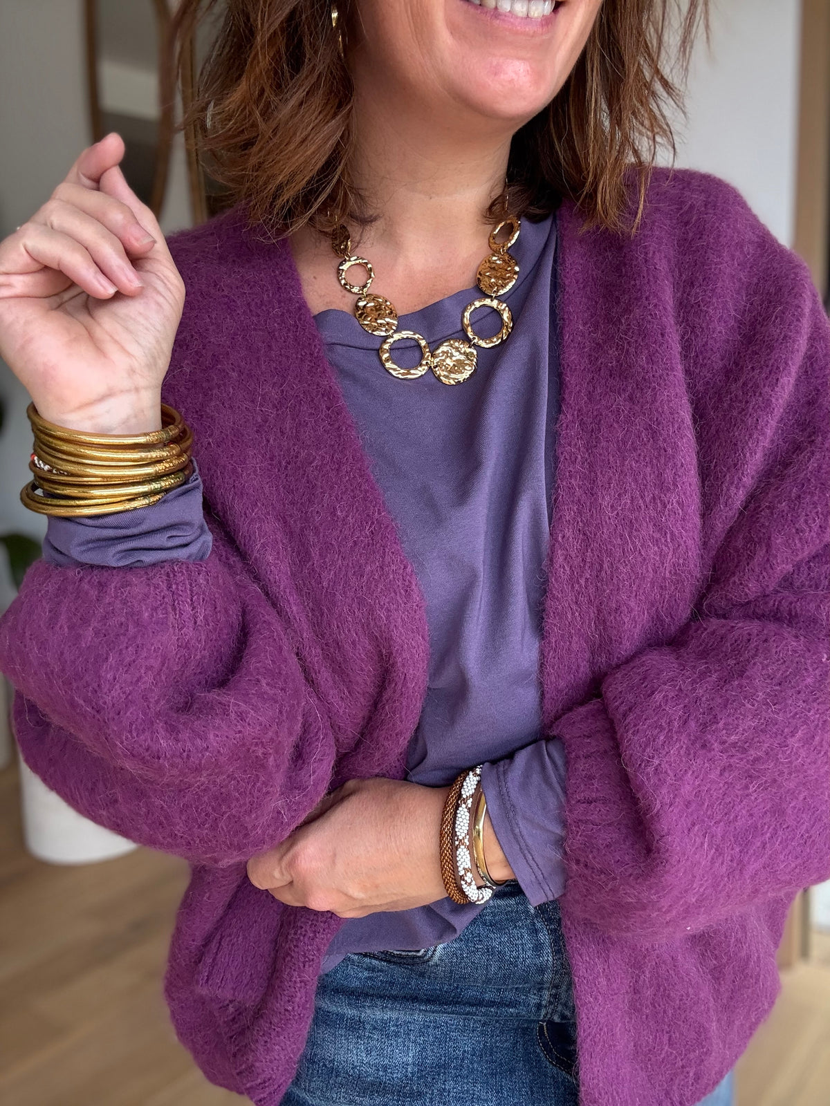 Gilet Gabin violet