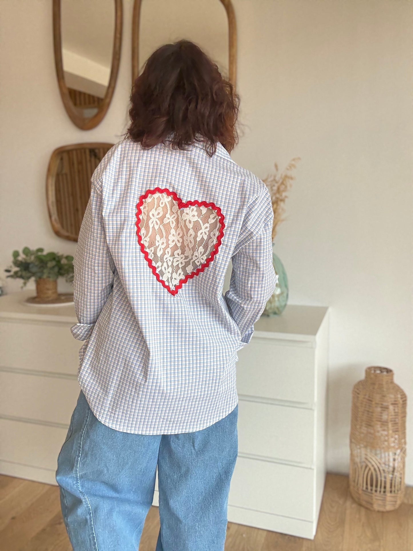 Chemise love Blue