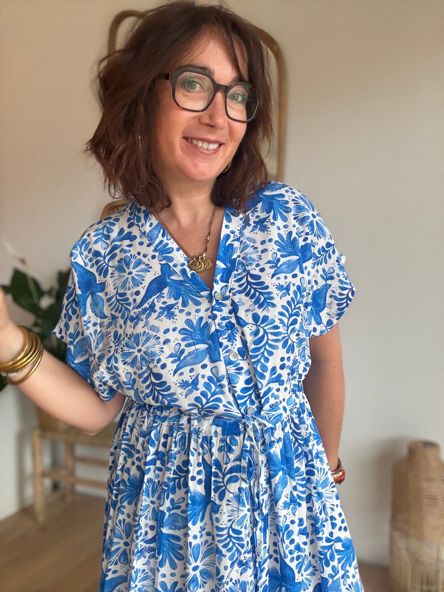 Robe longue Azur