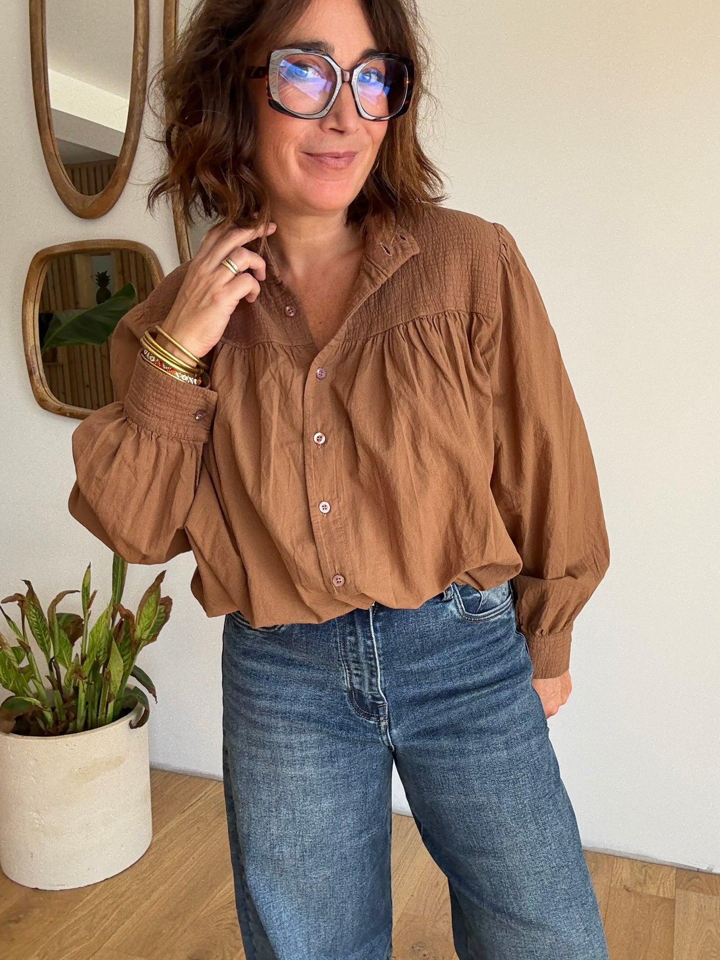Chemise Jasmina camel