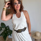 Robe débardeur écru