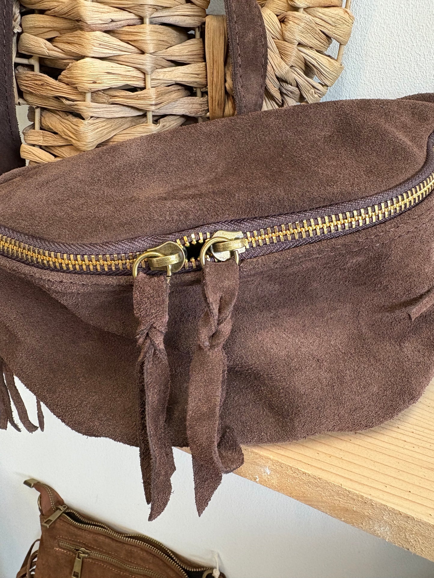 Banane cuir daim chocolat