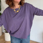 Tee shirt manches  longues Tom violet