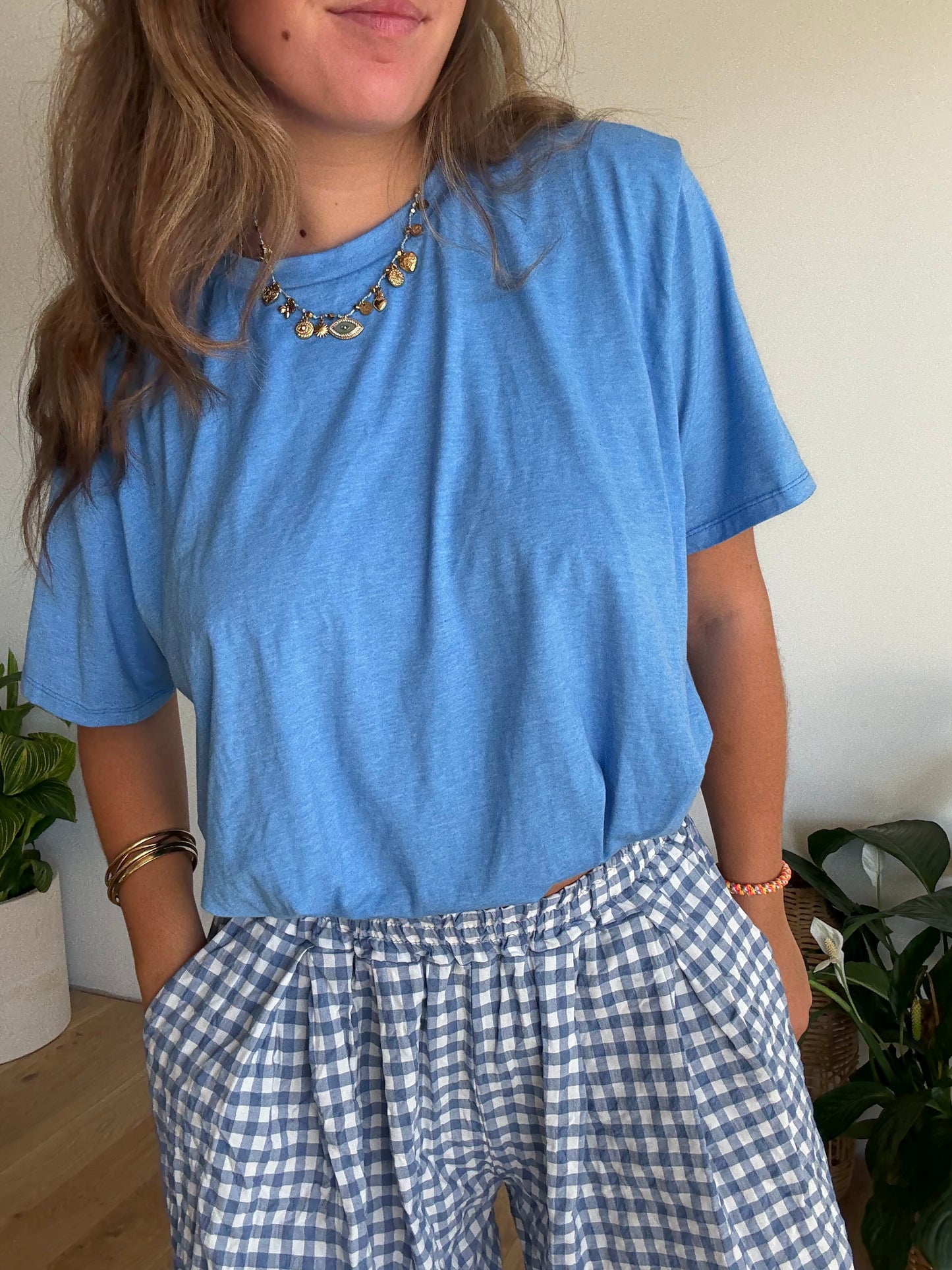 Tee shirt Bonnie bleu cyan