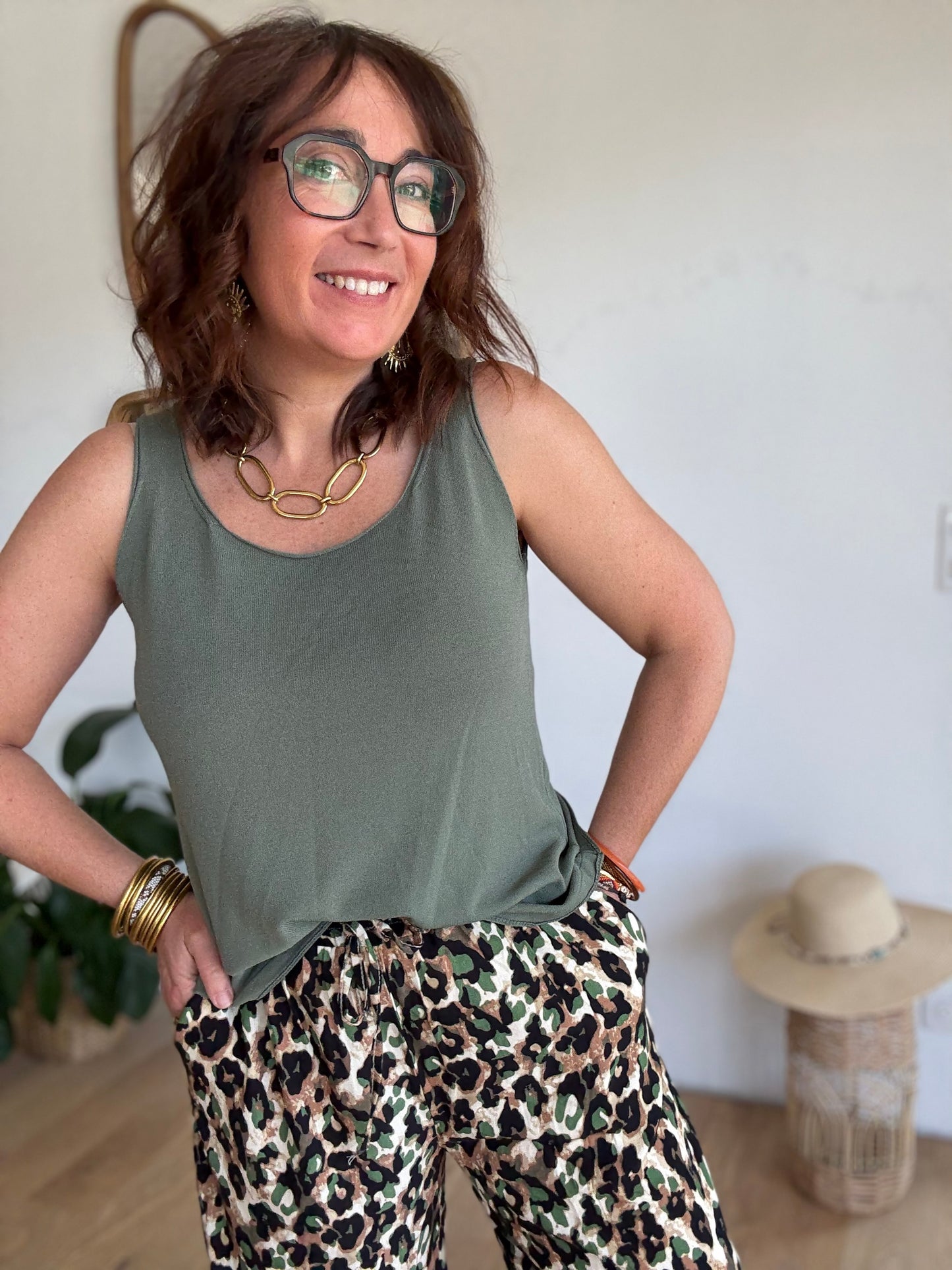 Pantalon fluide leo