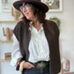 Gilet sans manches cow girl chocolat