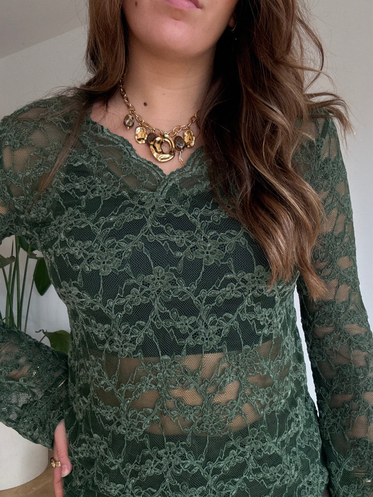Top Anaïs kaki