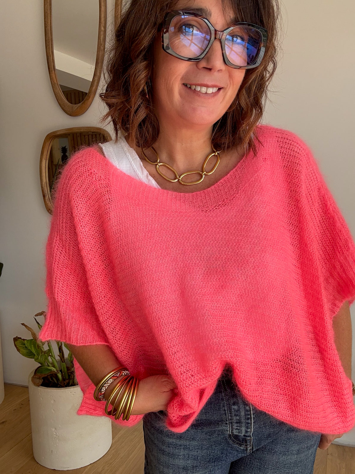 Pull Mia corail