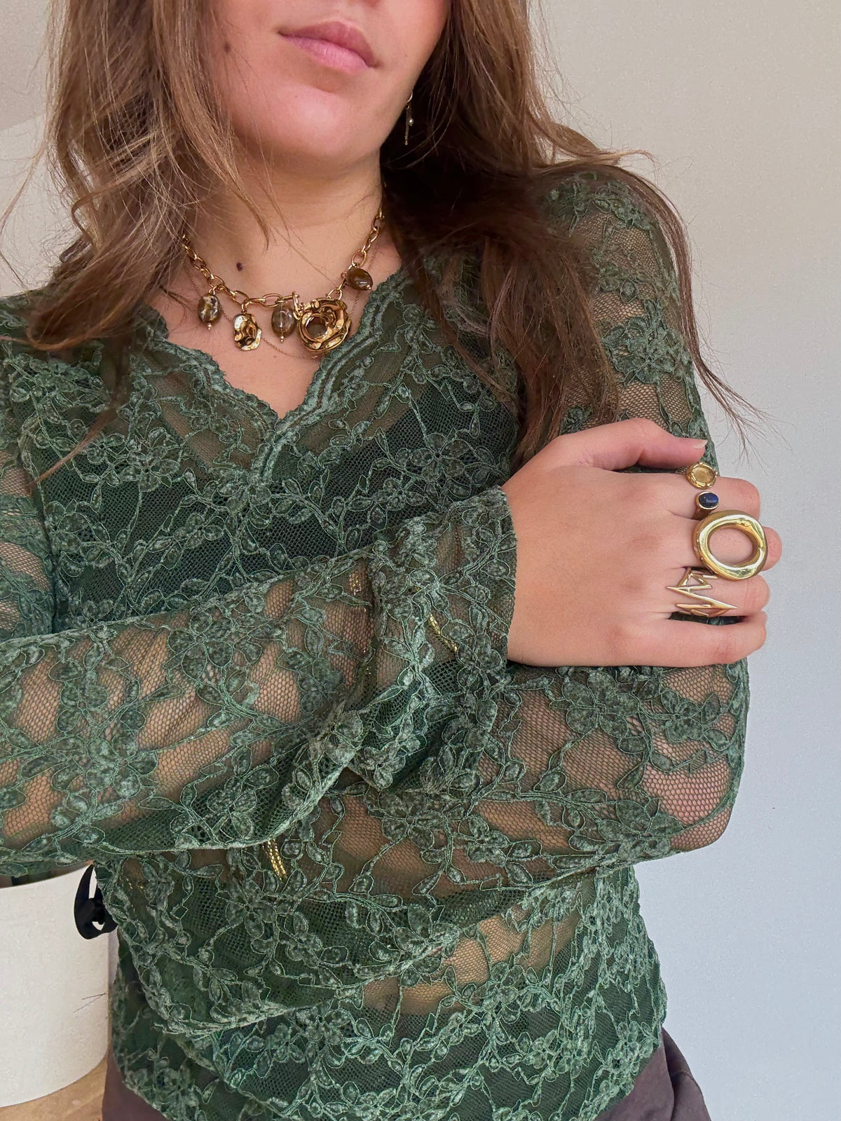 Top Anaïs kaki