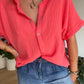 Chemise Gaze de Coton Corail