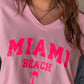 Tee shirt Miami beach rose 💓🌴