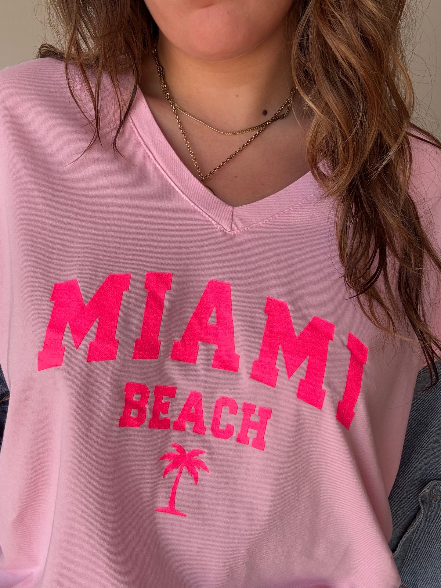 Tee shirt Miami beach rose 💓🌴