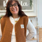 Veste Teddy cognac