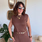 Robe Glow choco doré