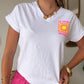 Tee shirt soleil fluo