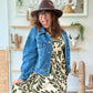 Veste en jean courte wild west