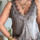 Top Alba dentelle choco