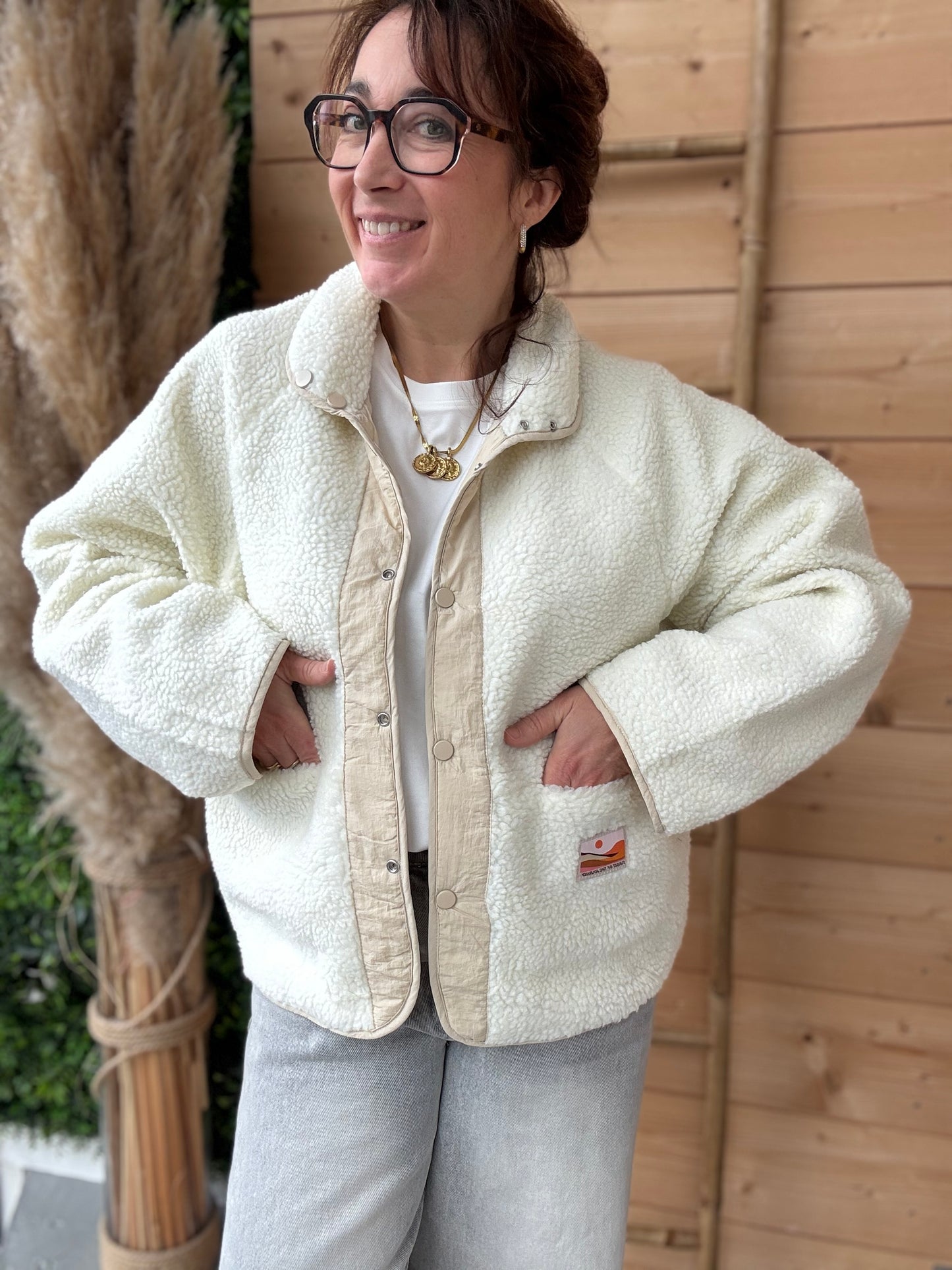 Veste réversible Mona beige
