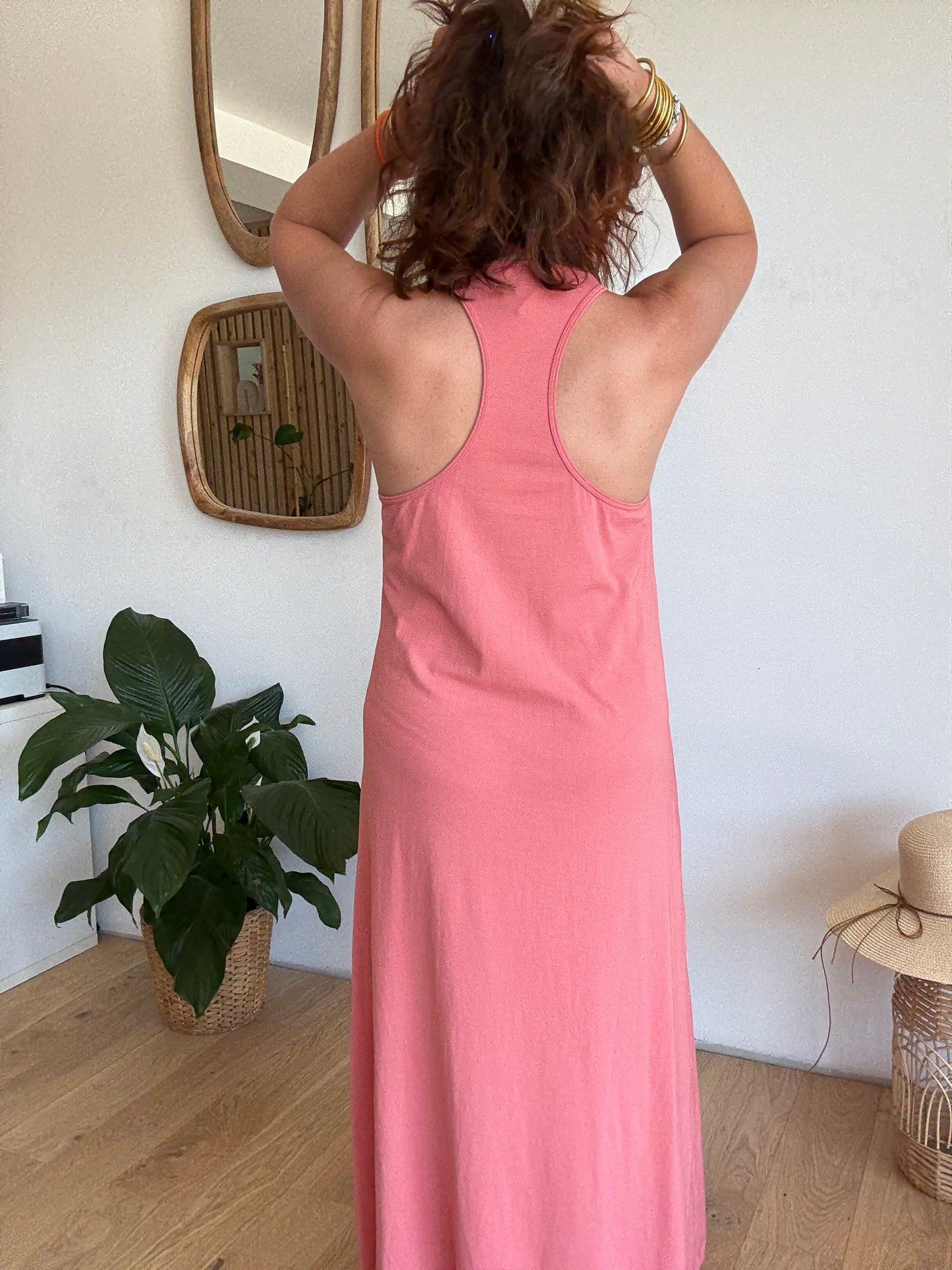 Robe débardeur bois de rose