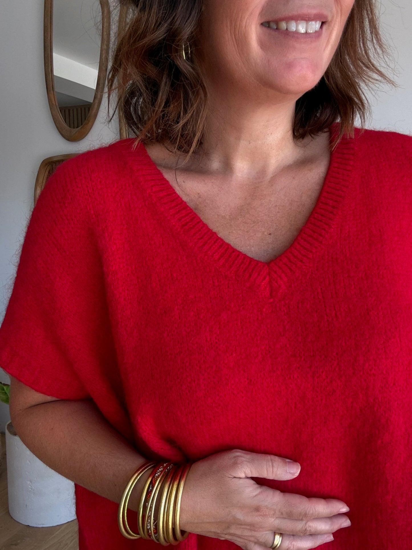 Pull Gina rouge